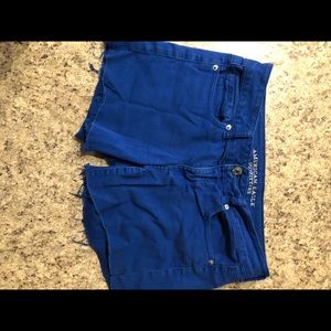 Electric blue American Eagle shorts